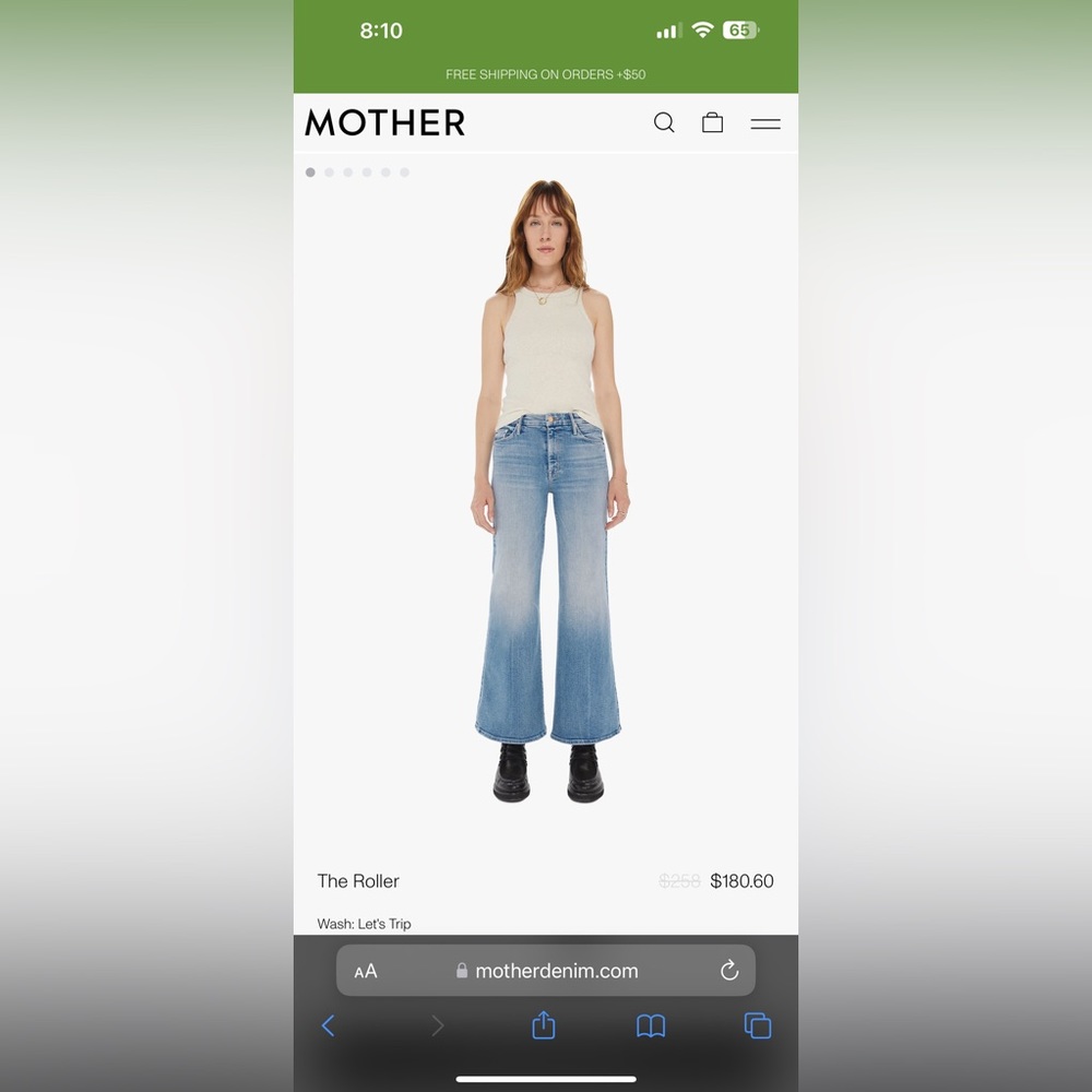 Mother jeans high rise flare size 30